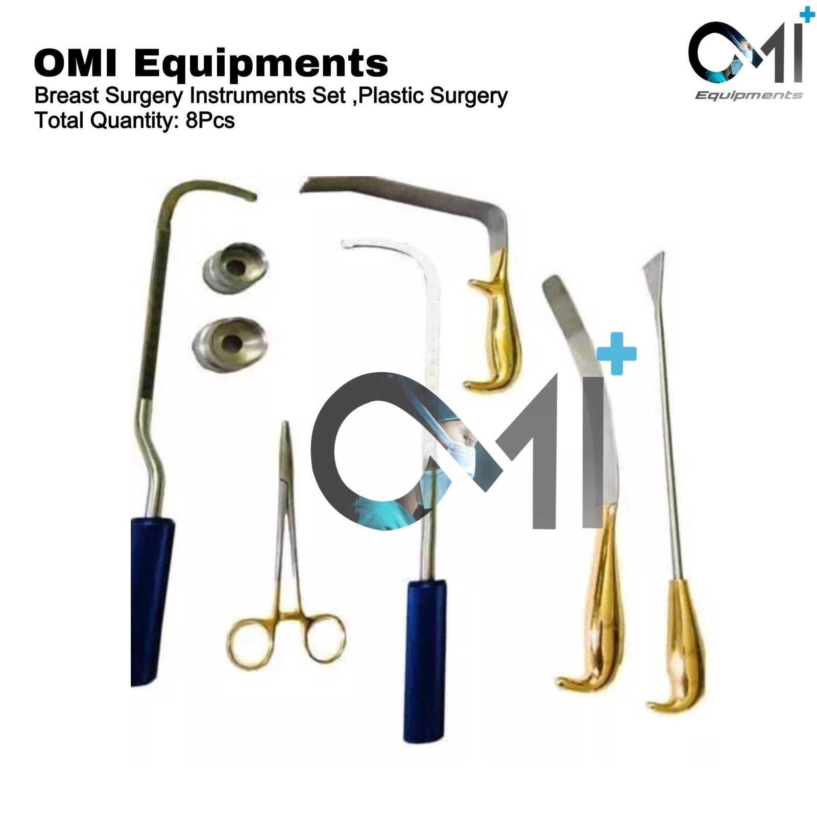 Breast Surgery Instruments Set of 8Pcs Plastic Surgery Premium Best Quality OMI