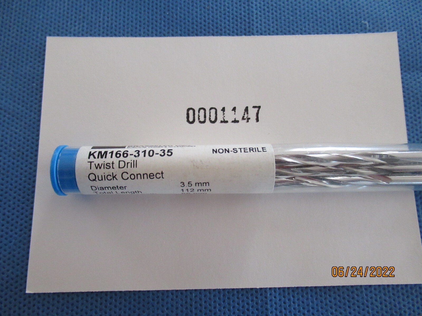 1147 Brasseler #KM166-310-35 Twist Drill Quick Connect set of 3