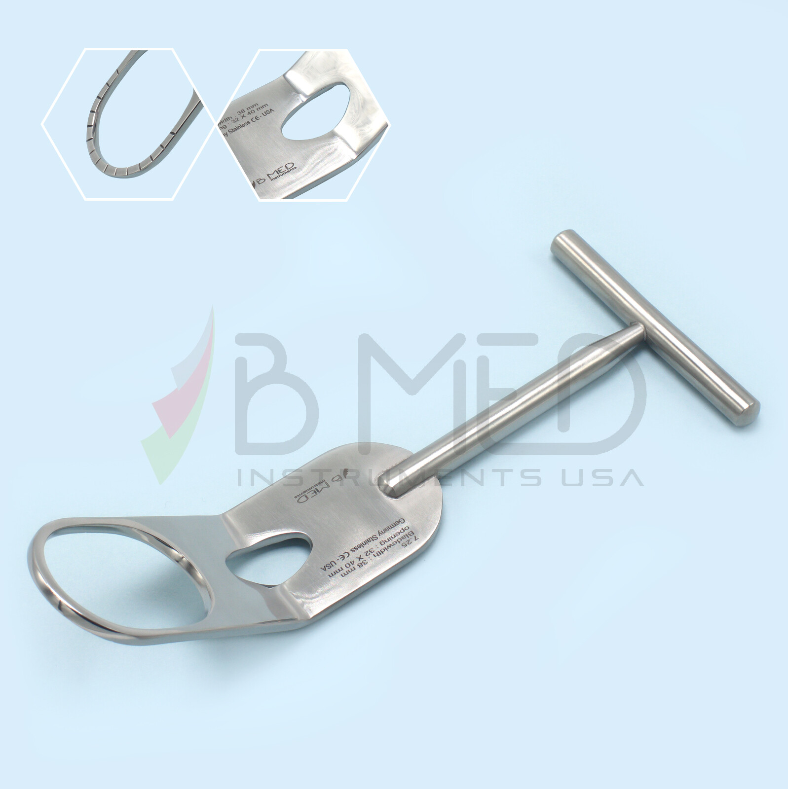 OR Grade Fukuda Type Shoulder Retractor With Reamer Slot 32X40mm Orthopedic