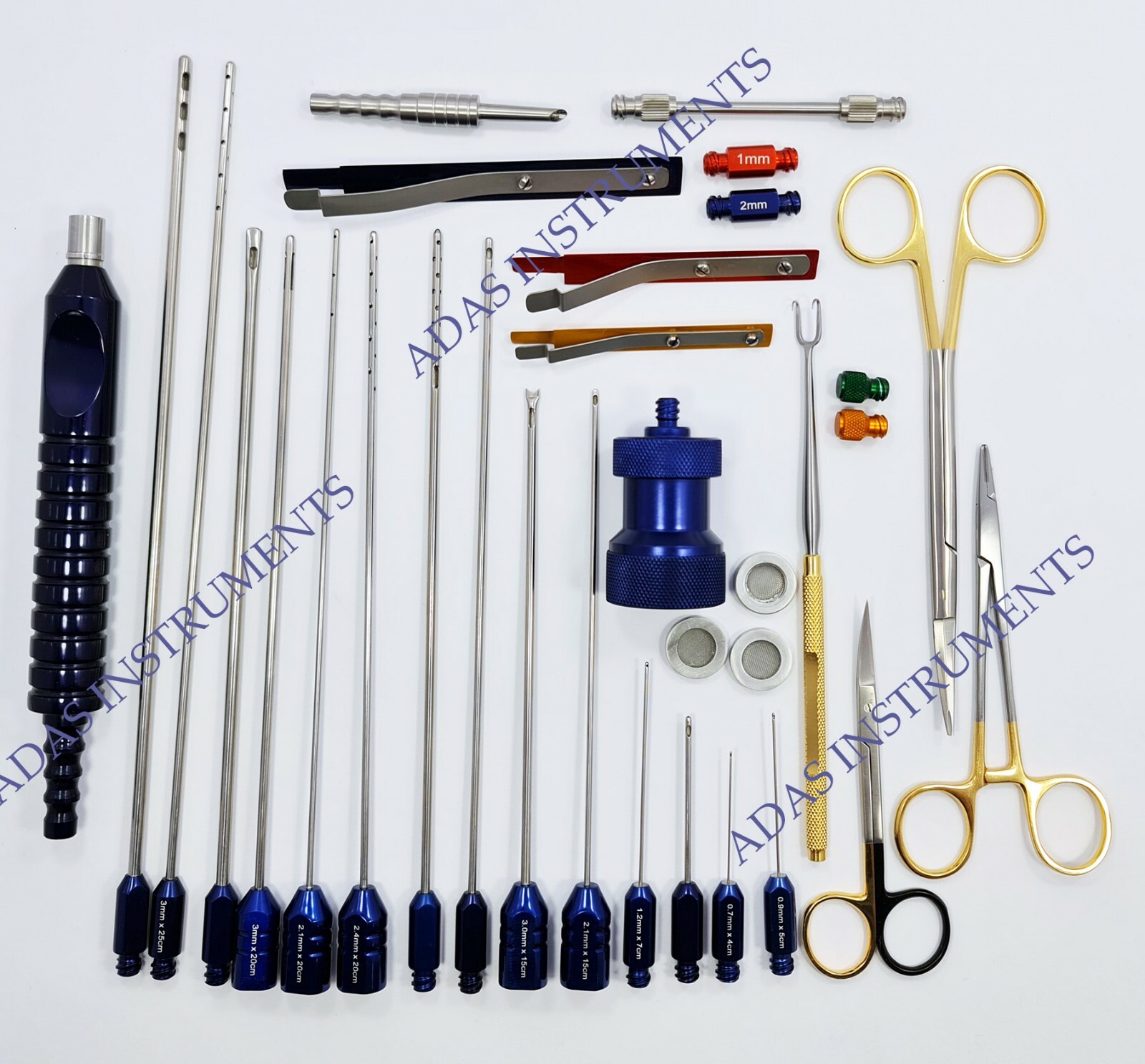 Liposuction cannulas Set for face and neck