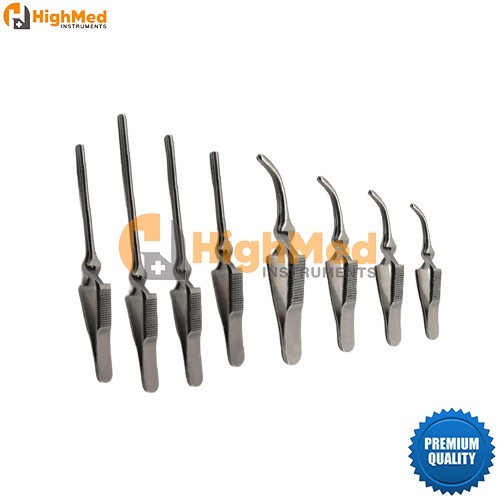 Debakey Bulldog Vascular Clamp Forceps Straight Curved Set