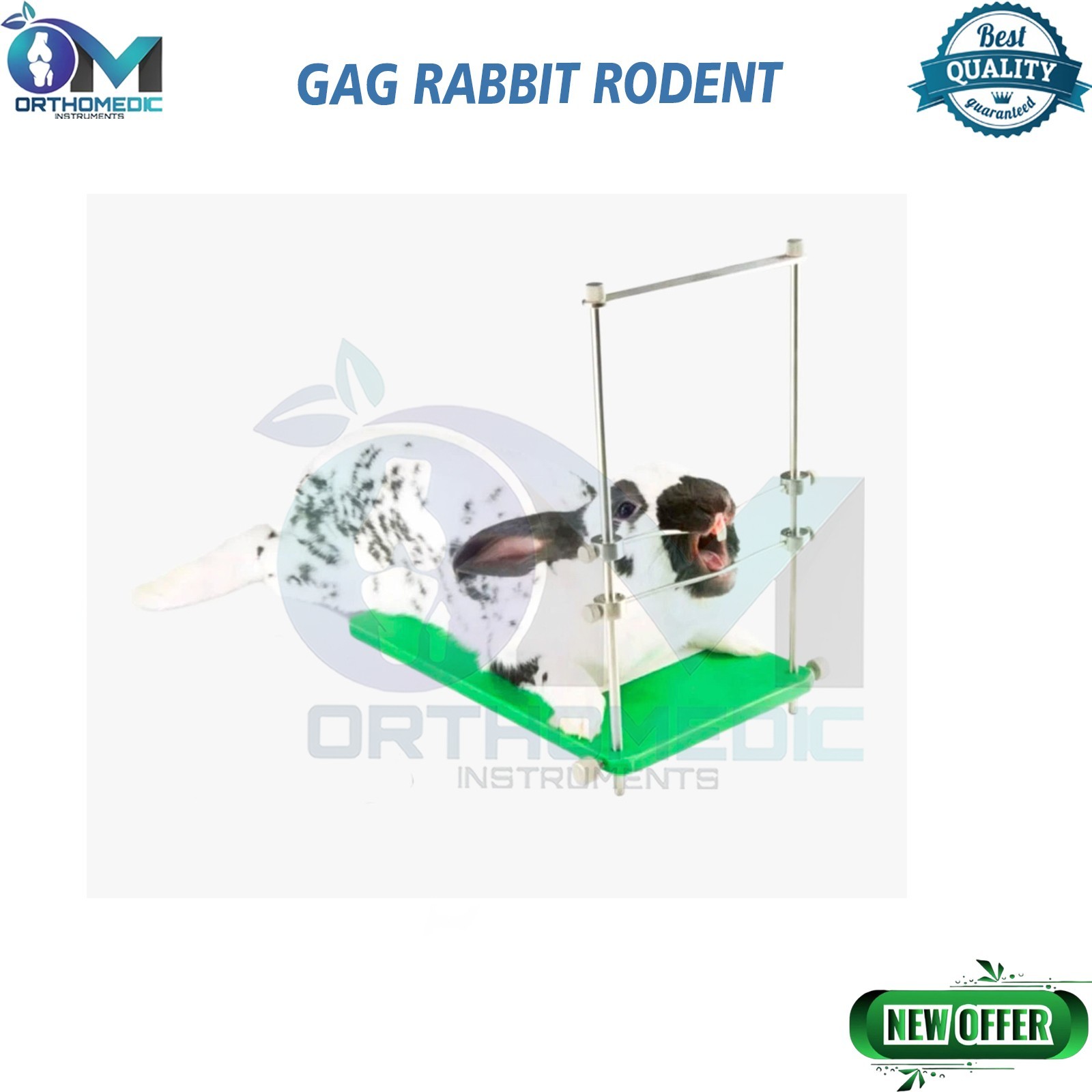 Small Animal Table Top Mouth Gag Rabbit Rodent Veterinary Instruments Set