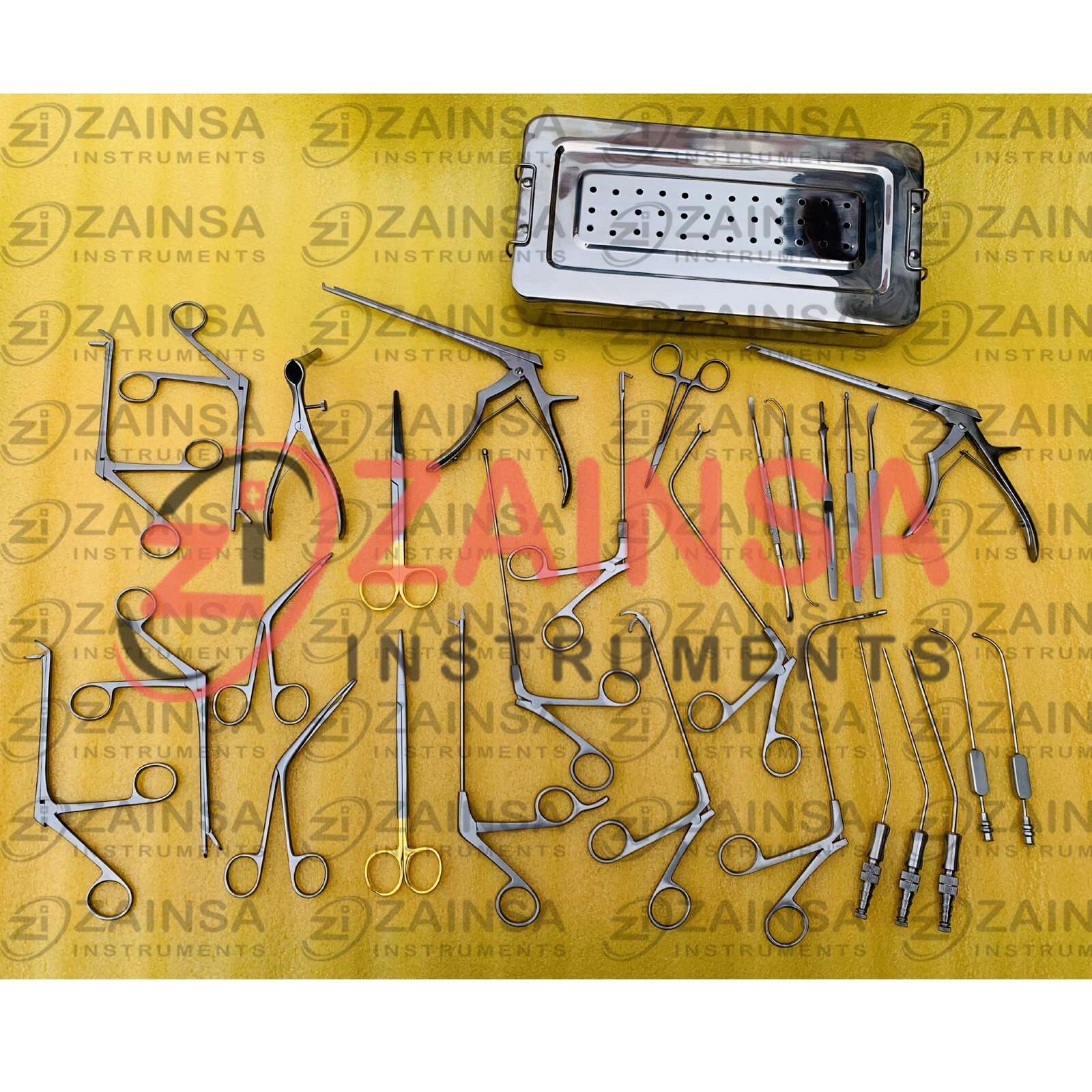 FESS INSTRUMENTS SET ENDOSCOPIC SINUS SURGERY ENT INSTRUMENT SET A+ GERMAN STEEL