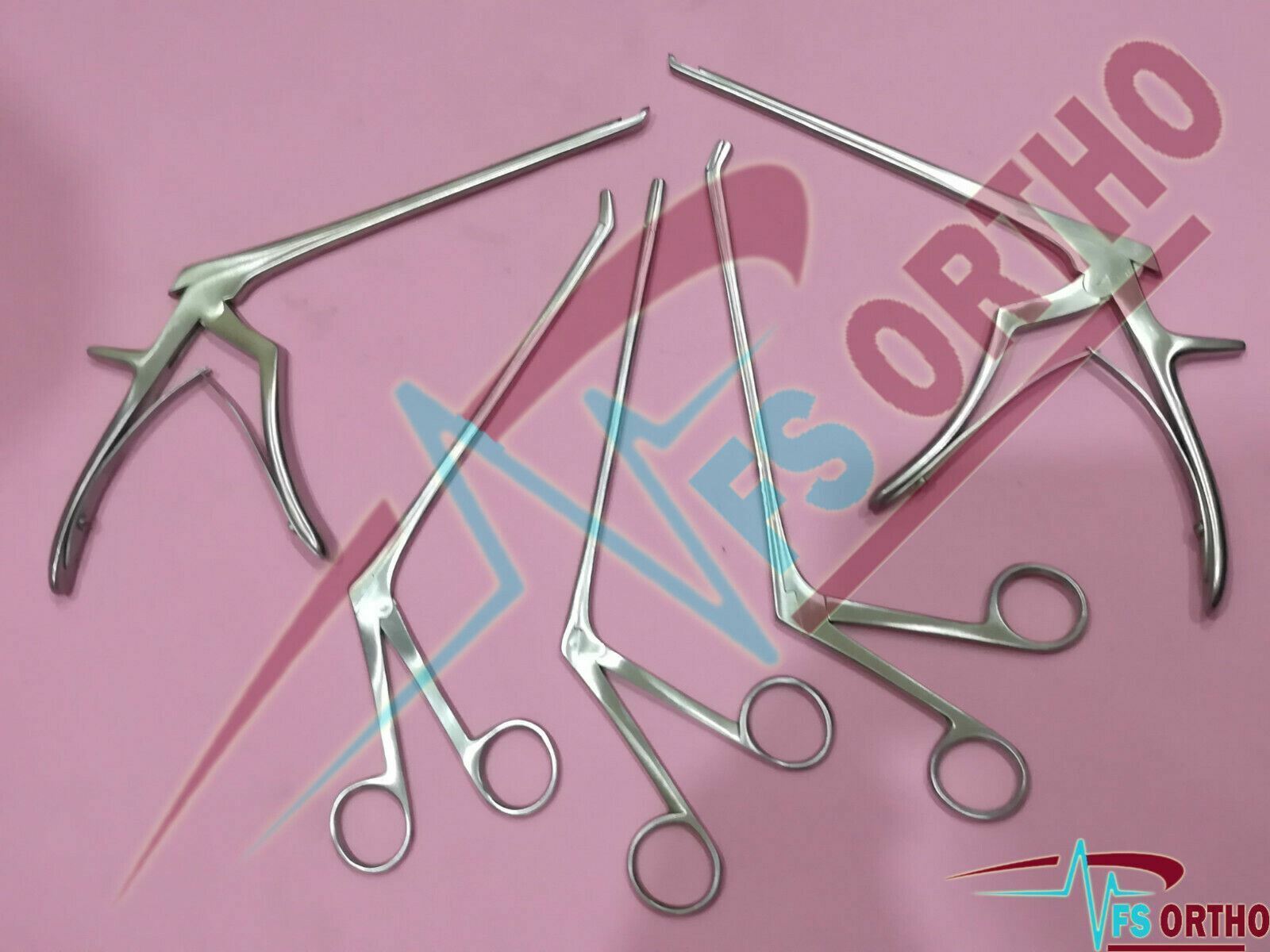 Ferris-Smith Kerrison Punches and rongeur Forceps Set of 5 Surgical Instruments