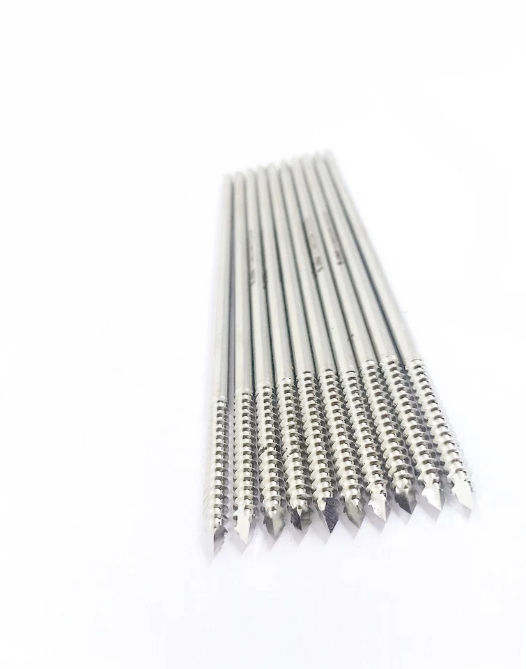 Cancellous Schanz Pin 6.5mm x 200mm Set of 50pcs Orthopedic Instruments SS