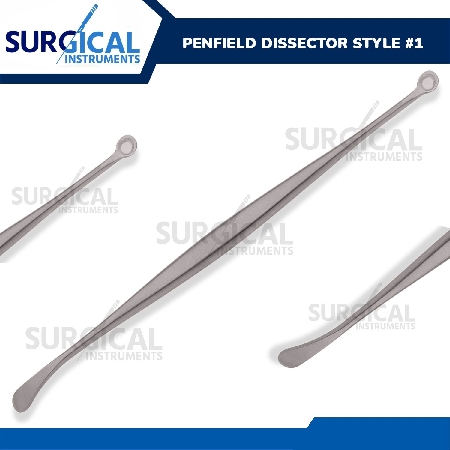 Penfield Dissector Style #1 7 1/4″ 6mm Sharp Cup & 6mm Blunt German Grade