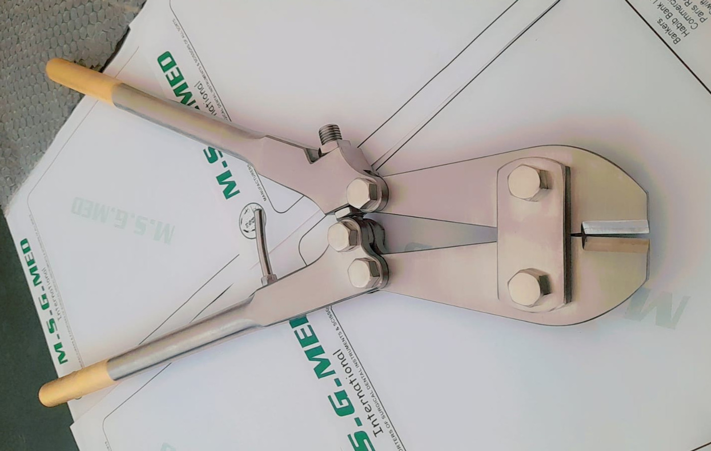 Orthopedic Tungsten Carbide Bolt Cutter Surgical Instrument Heavy Duty Stainless