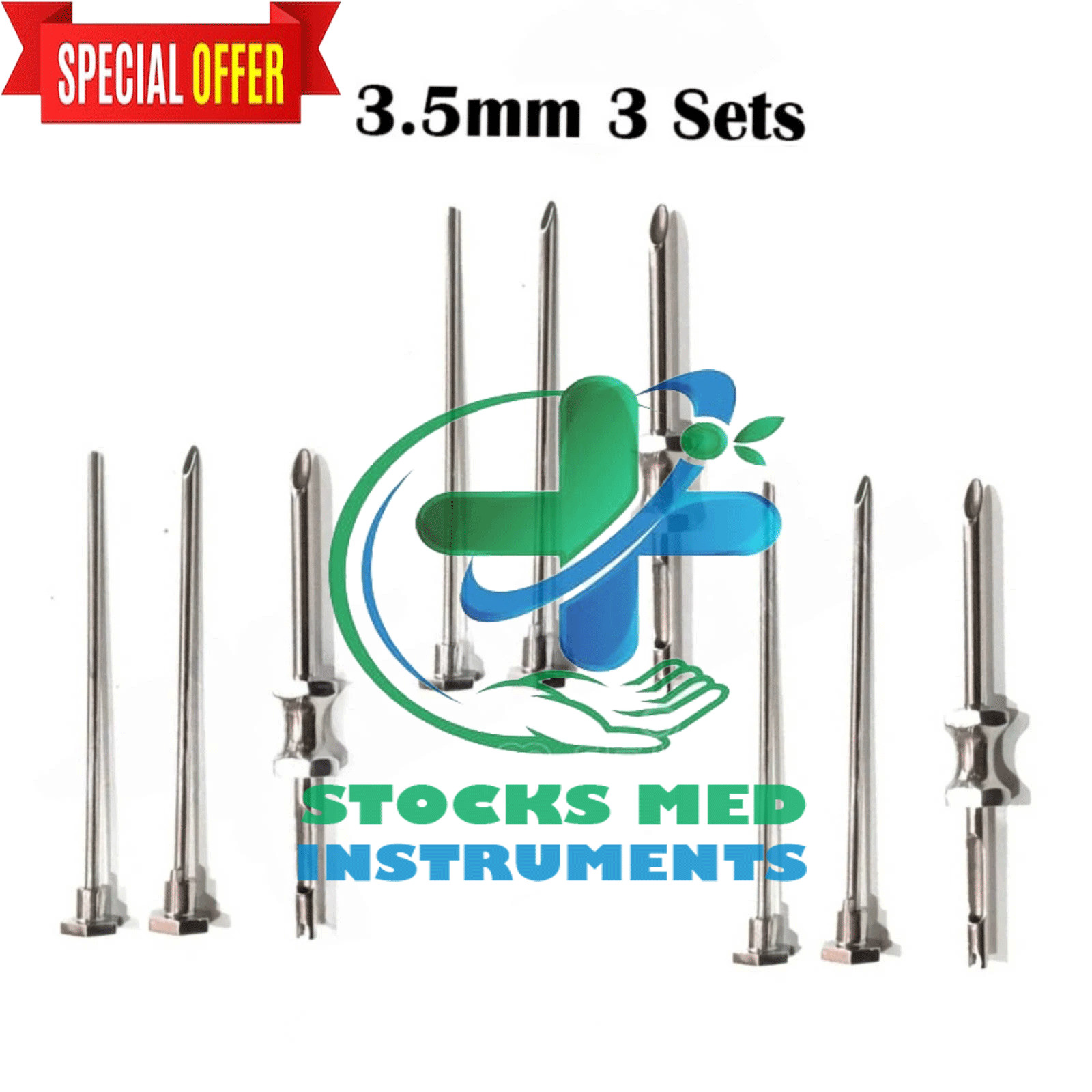 3 Sets HRT Trocar 3.5MM Hormone Replacement Pellet Insertion Kit