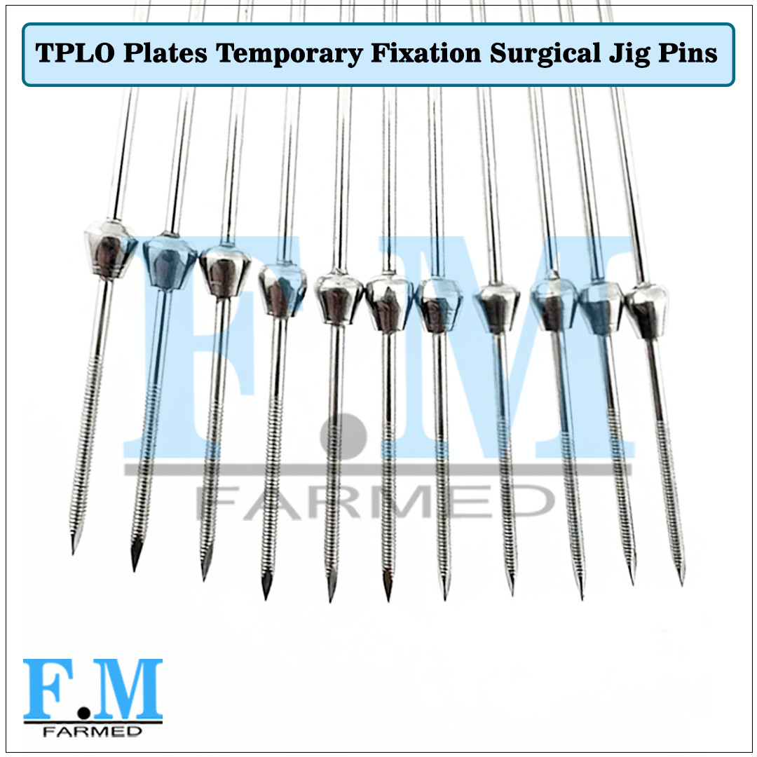 TPLO Plates Temporary Fixation Surgical Jig Pins 1.5-2.0mm 100 Pcs 316L