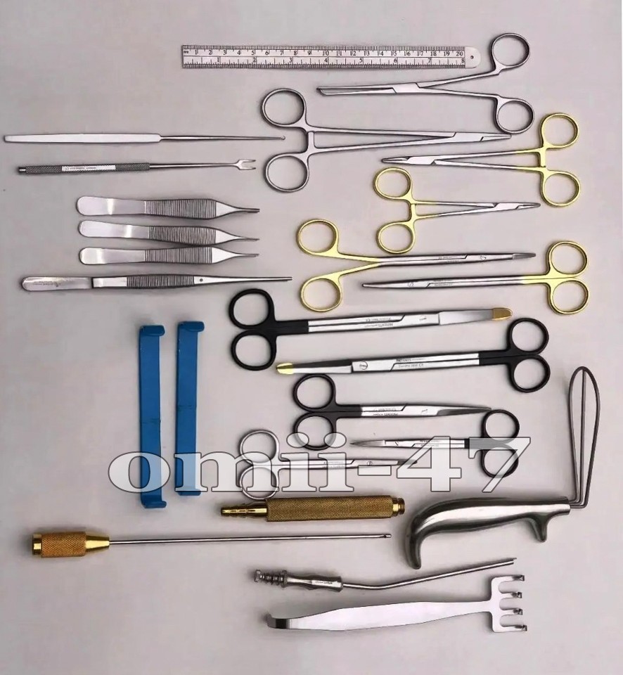 Facelift Instruments Set of 25 Pcs, Plastic Surgery Instruments