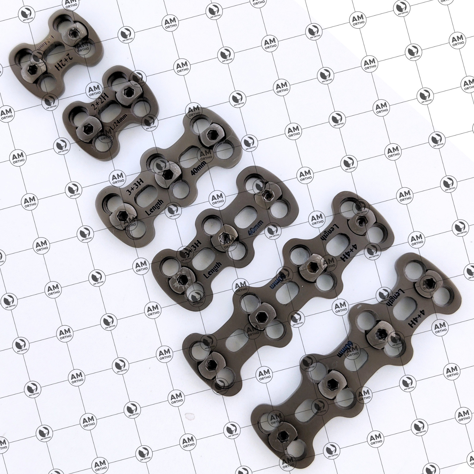 Cervical Anterior Spine Self-Locking Plates 4H 6H 8Holes 6Pcs Set Titanium