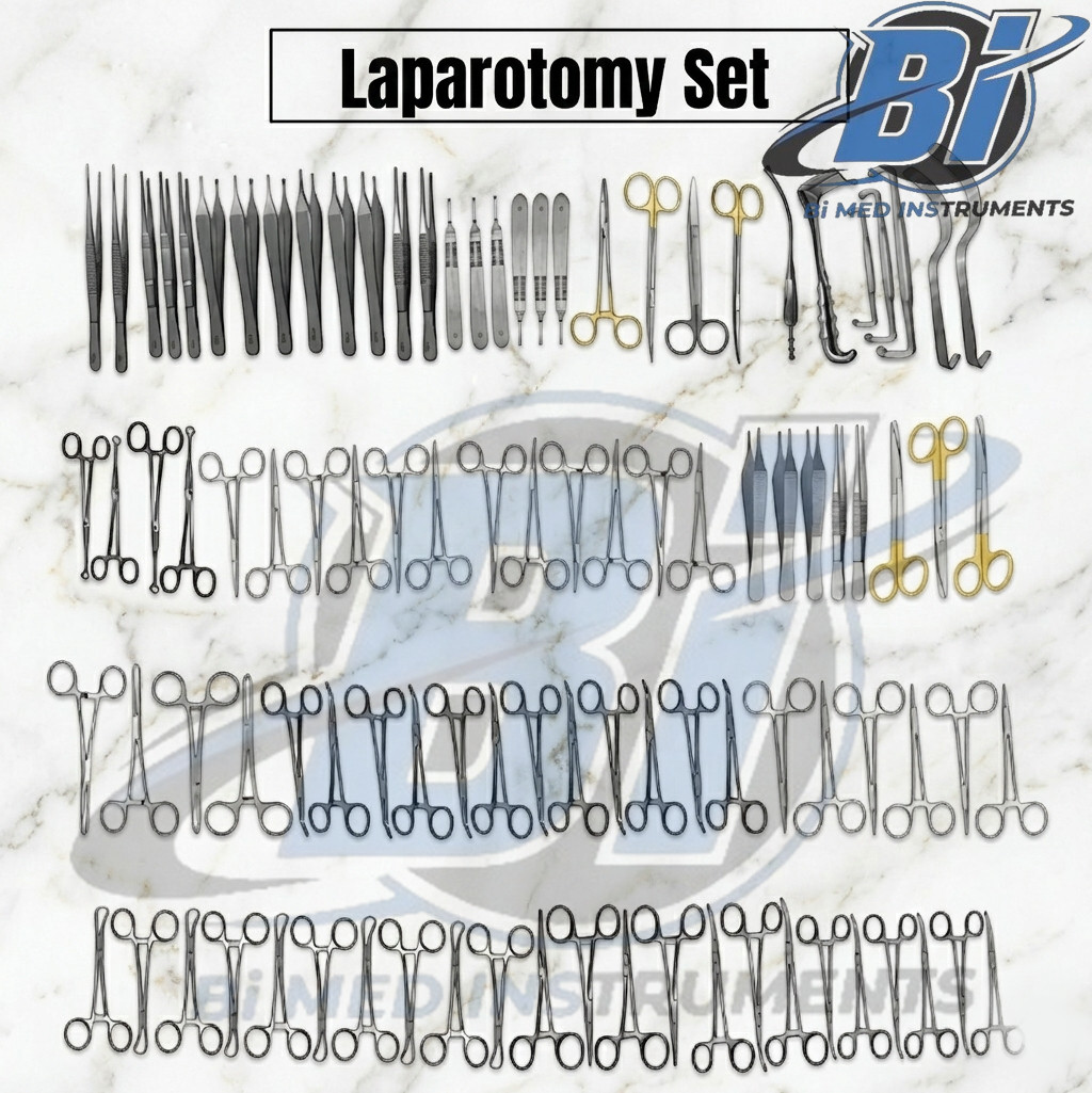 108 Pcs Basic Laparotomy Instruments Set Stainless Surgical German Grade