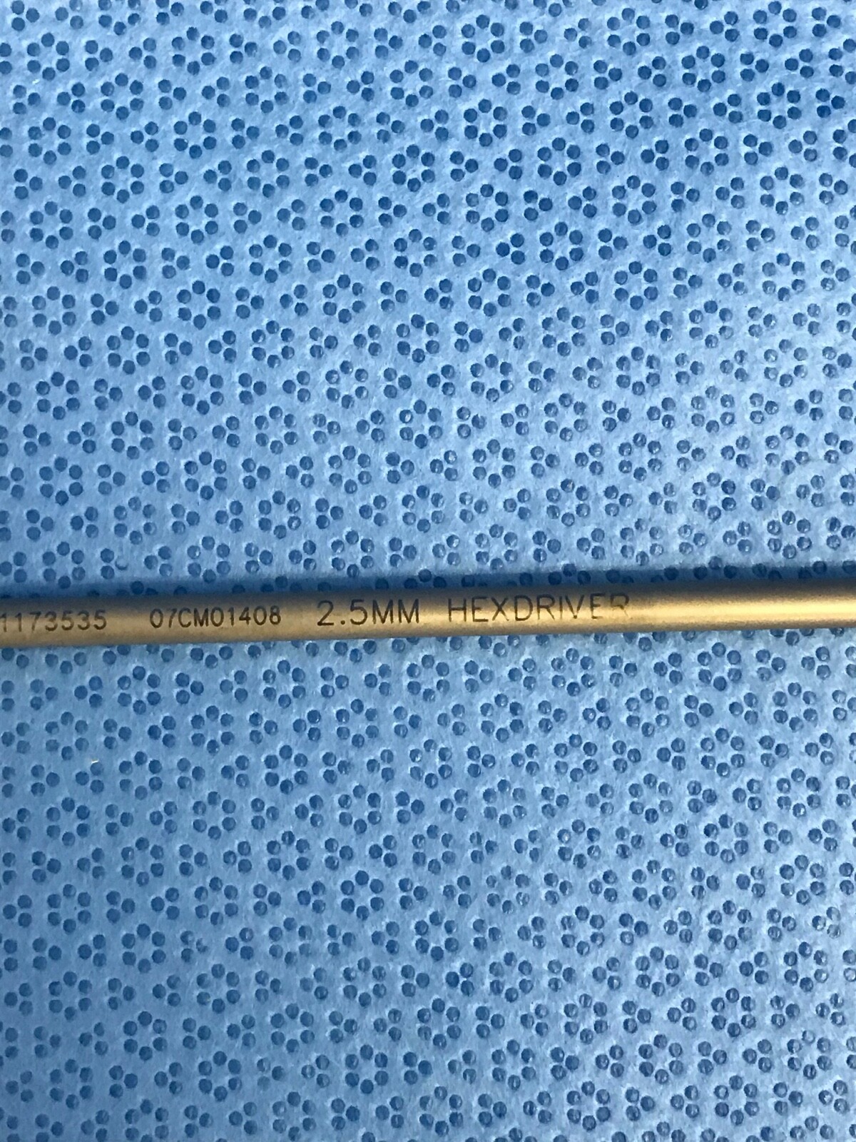 Smith & Nephew 7117-3535 Small Fragment Peri Loc 2.5mm Hex Driver Shaft w/ Q/C