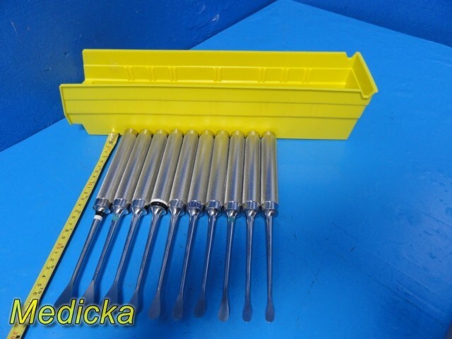 10X Jarit Assorted COBB Type Spinal Elevators; Overall Length 11″ ~ 35587