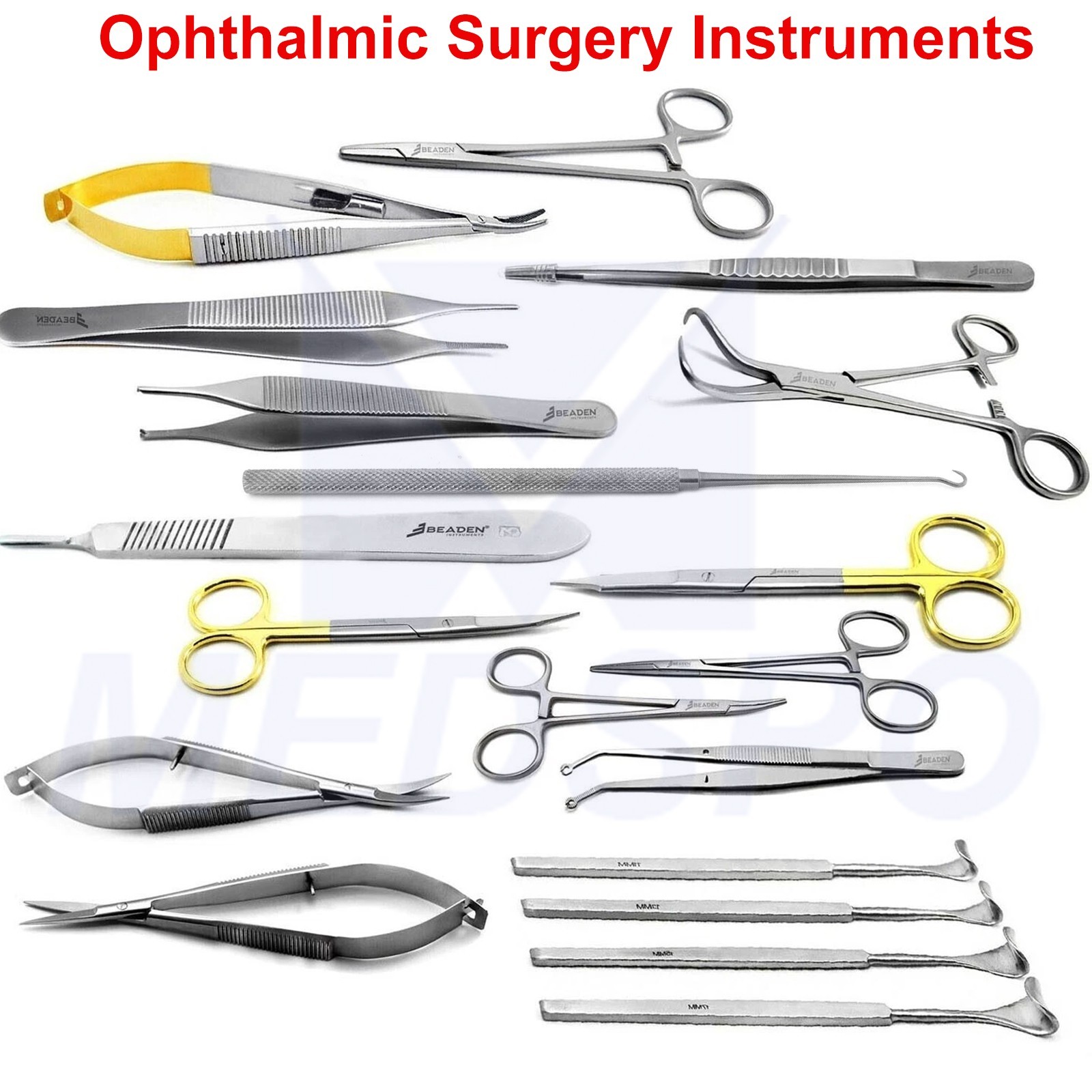 Ophthalmic Surgery Kit Needle Holder Micro Scissors Forceps Blepharoplasty Tools