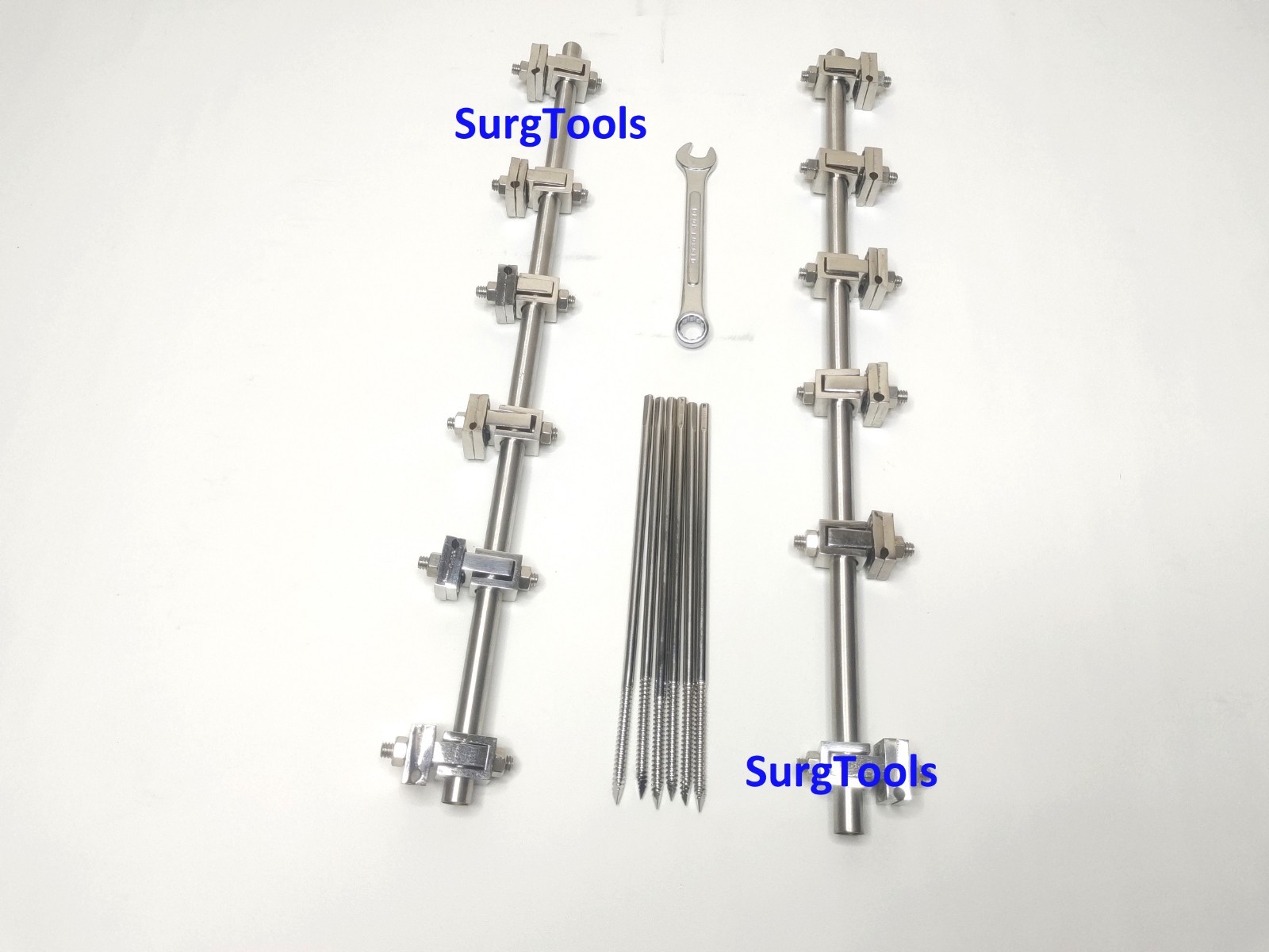4.0 Tibia AO External Fixator Set with Schanz Pins and Key