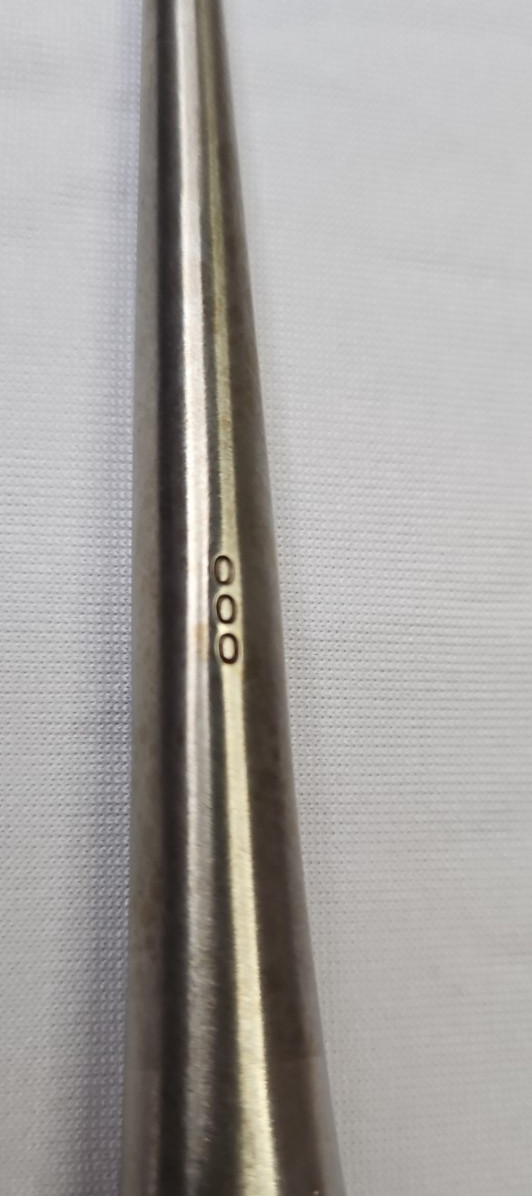 Aesculap MD482 Bruns Curette, Straight, 000, 8″