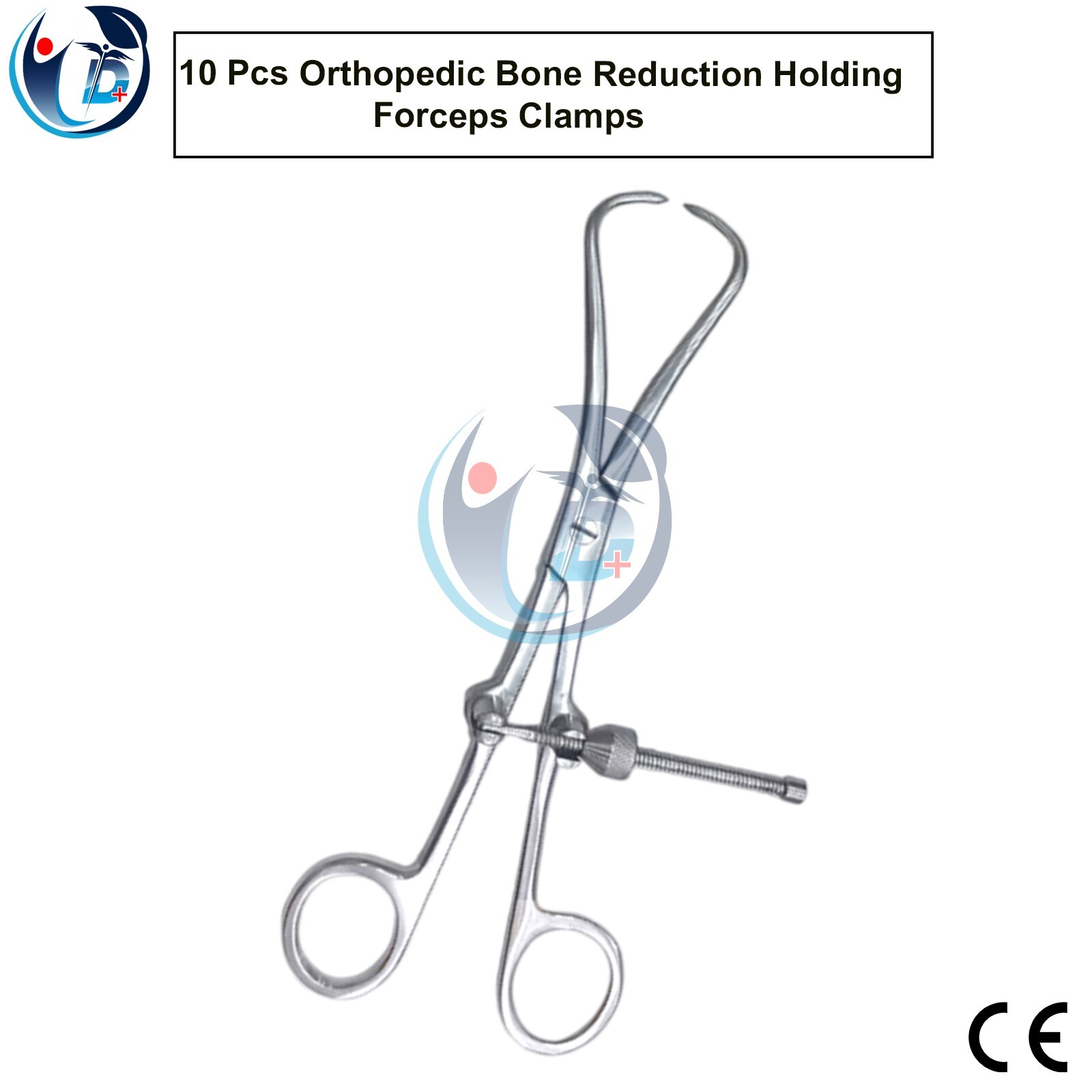 Set of 10 Pcs Orthopedic Bone Reduction Holding Forceps Clamps Surgical
