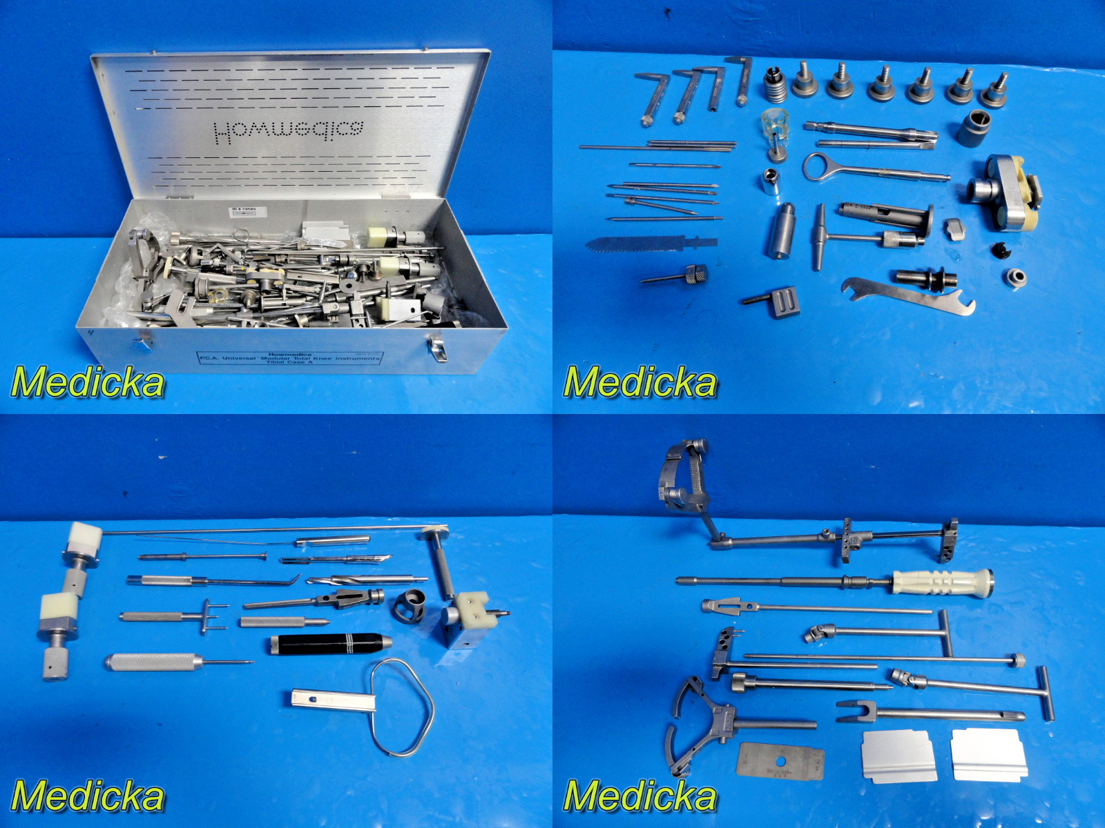 89X Stryker Howmedica Osteonics Assorted Orthopedic Instrument W/ Case ~ 19509