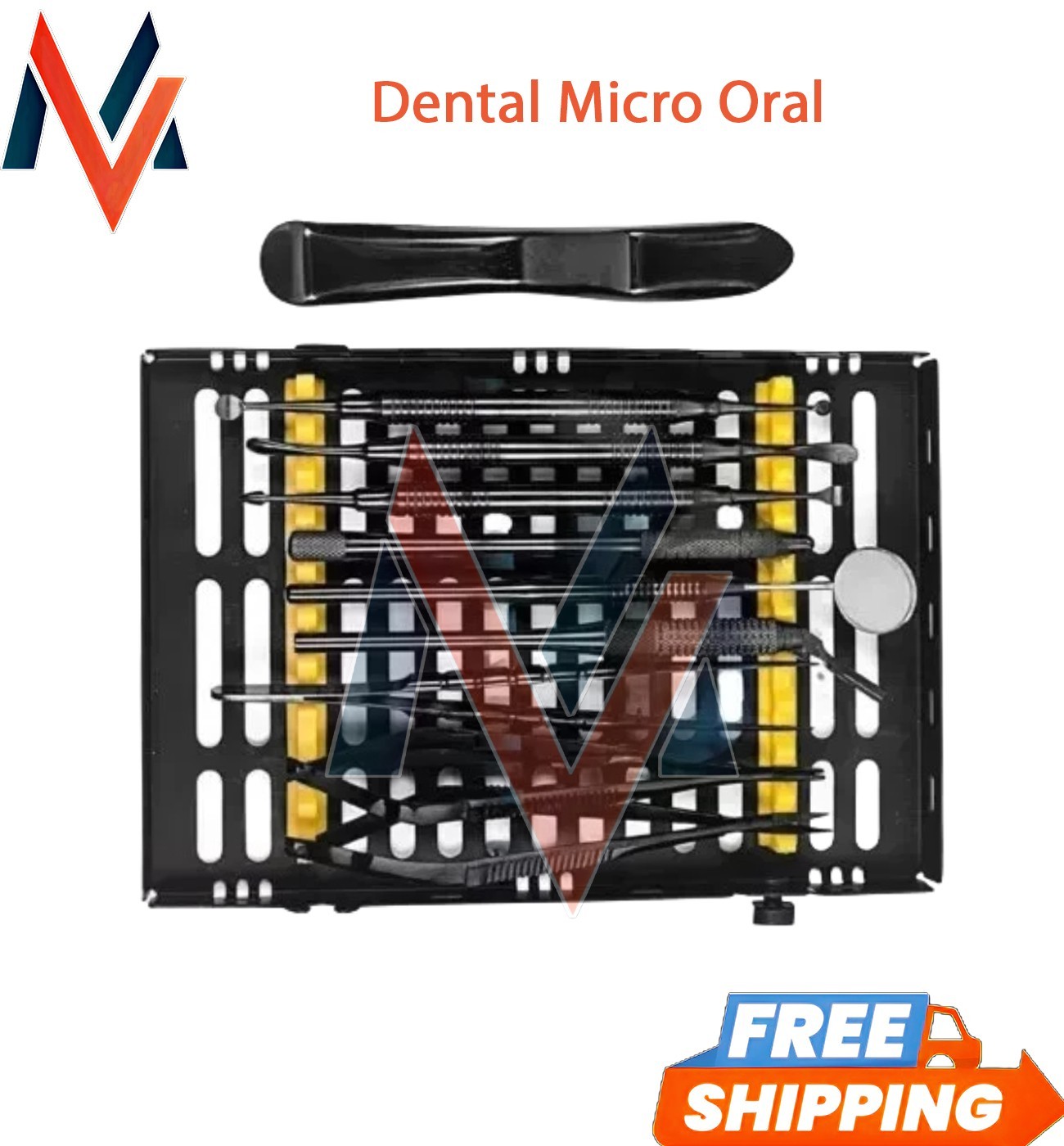 Dental Micro Oral Surgery Instruments Kit Black 11 PCs High Quality