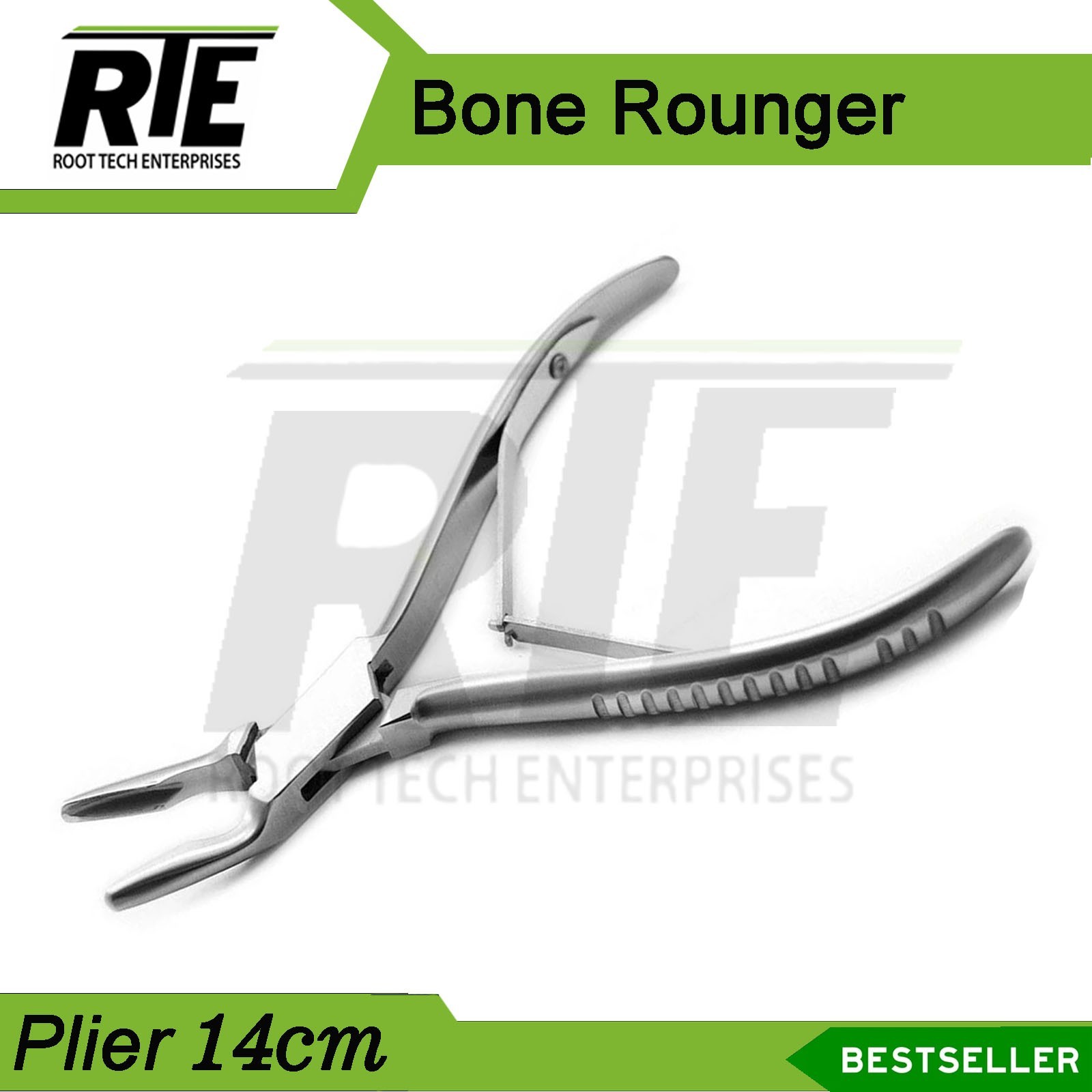 2 PC Dental Bone Rongeur Pliers Veterinary Orthopedic Implant Surgical Tool