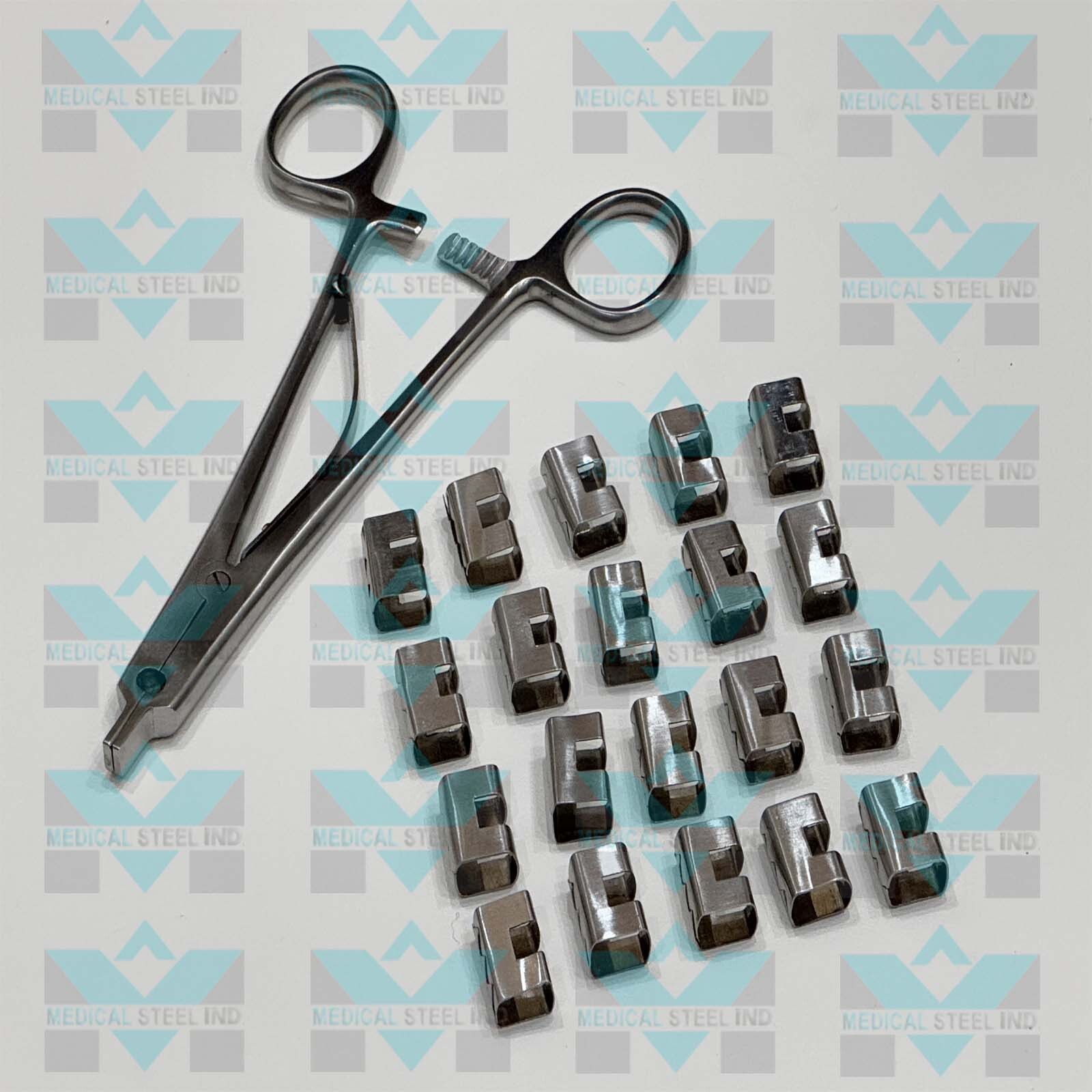 Raney Scalp Clip Applicator Plus 20 PCs Clip Surgical Orthopedic Instruments