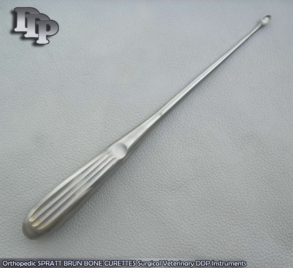 Orthopedic SPRATT BRUN BONE CURETTES 4/ 9″ Surgical Instruments