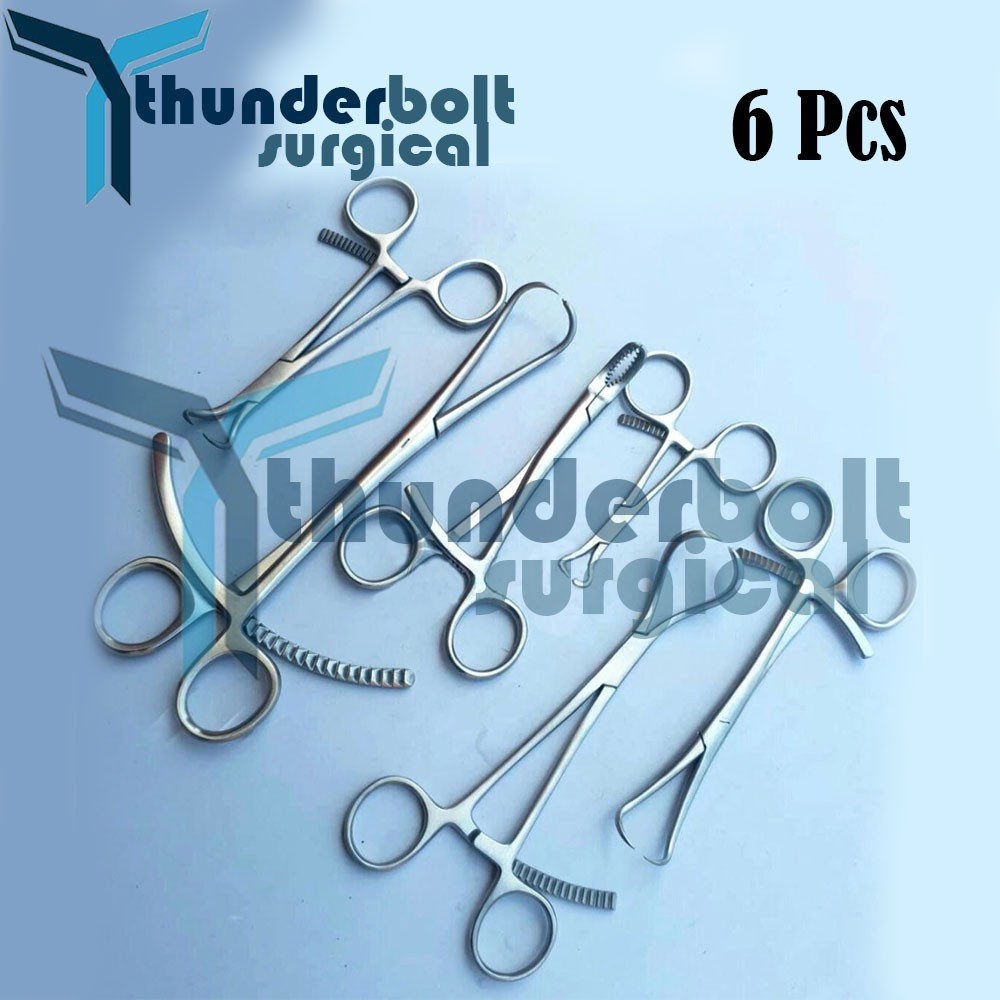Bone Reduction Forceps Set Orthopedic Instruments 6 Pcs