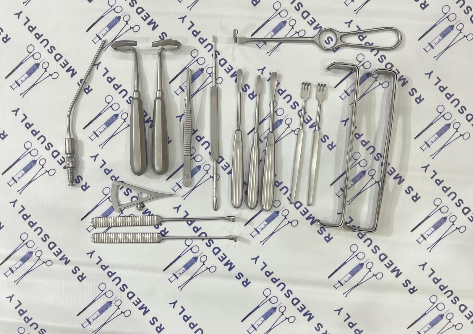 Rib Harvest Plastic Surgery Instruments Set of 16 Pieces