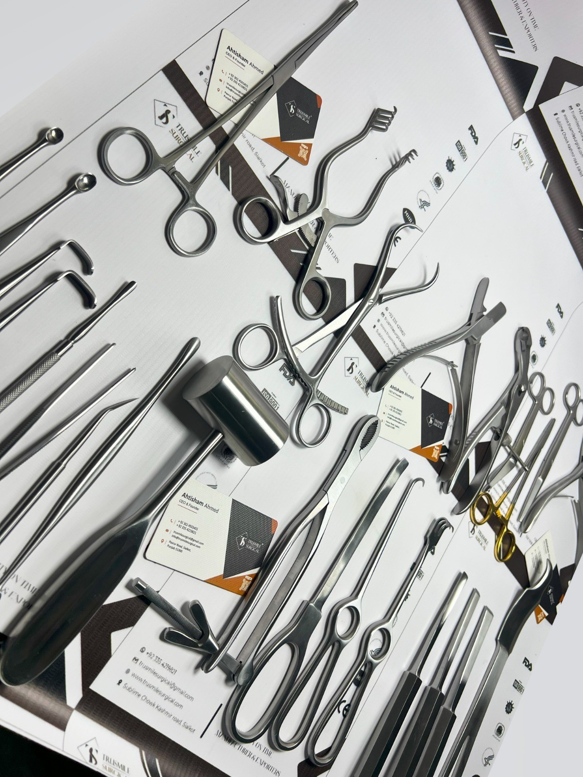 Basic Orthopedic Surgery Instrument Set 25 Pcs Stainless Steel Surgical Kit Box
