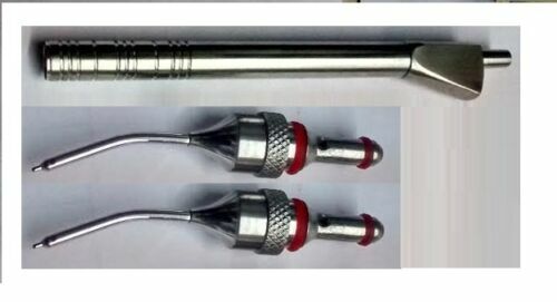 Ophthalmic I/A Irrigation Aspiration Handpiece Curved Tip 1 Handle And 2 Tip