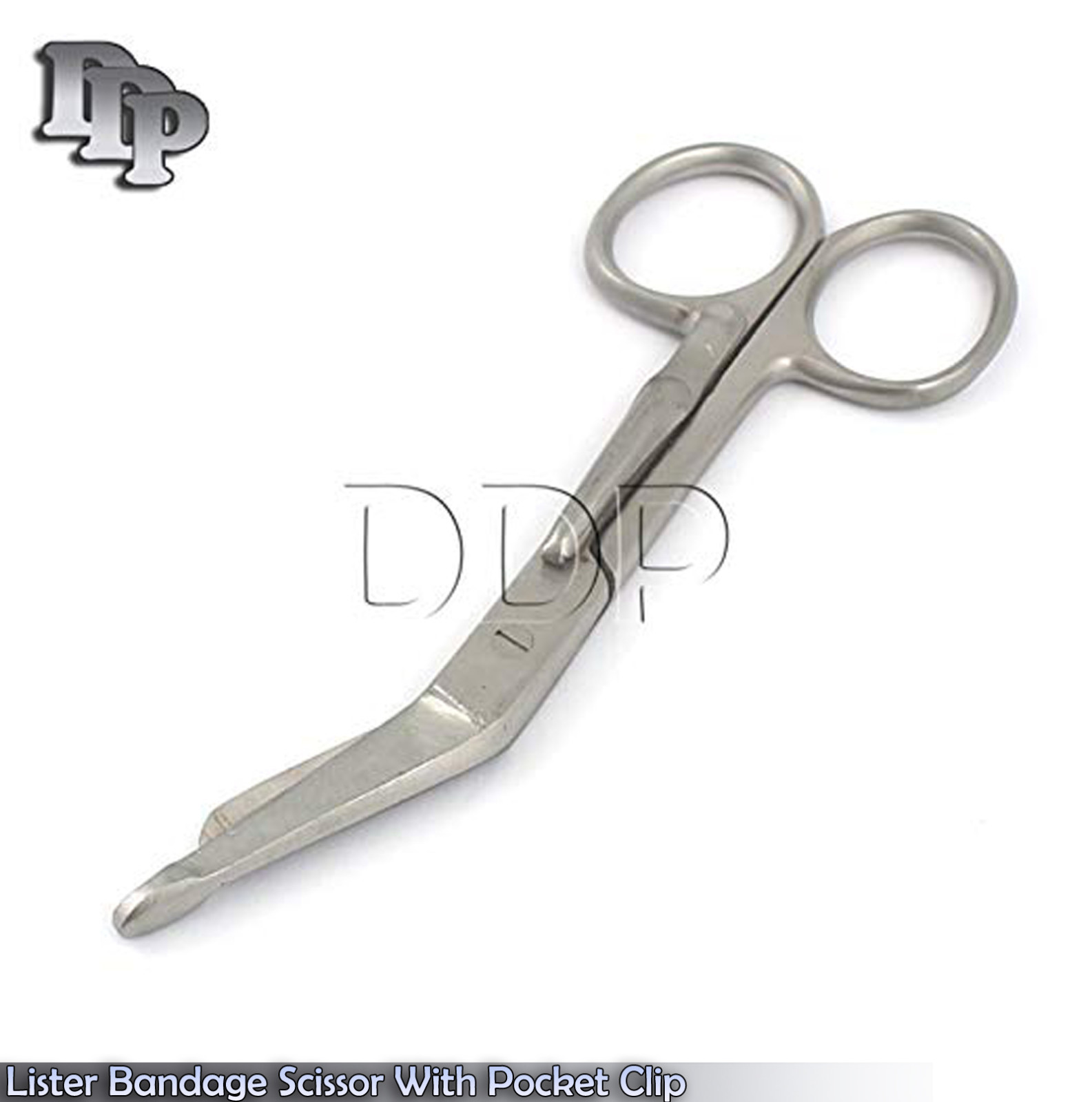 Lister Bandage Scissor 5.5″ With Pocket Clip Surgical Instruments