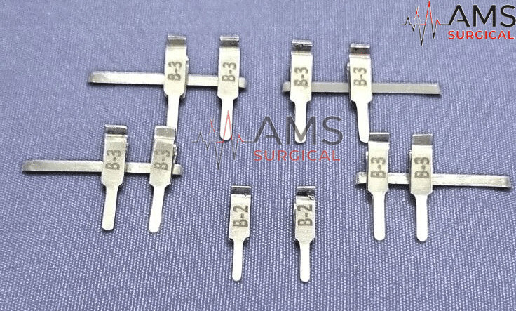 Acland Neuro Microvascular Plastic Surgery Clamps for Veins&Arteries B2,3 pairs