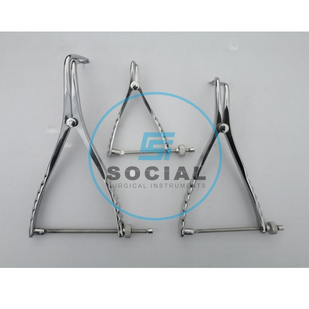 Set of 3 Stifle Distractor with Spinlock 13cm,19cm,21cm orthopedic Instruments