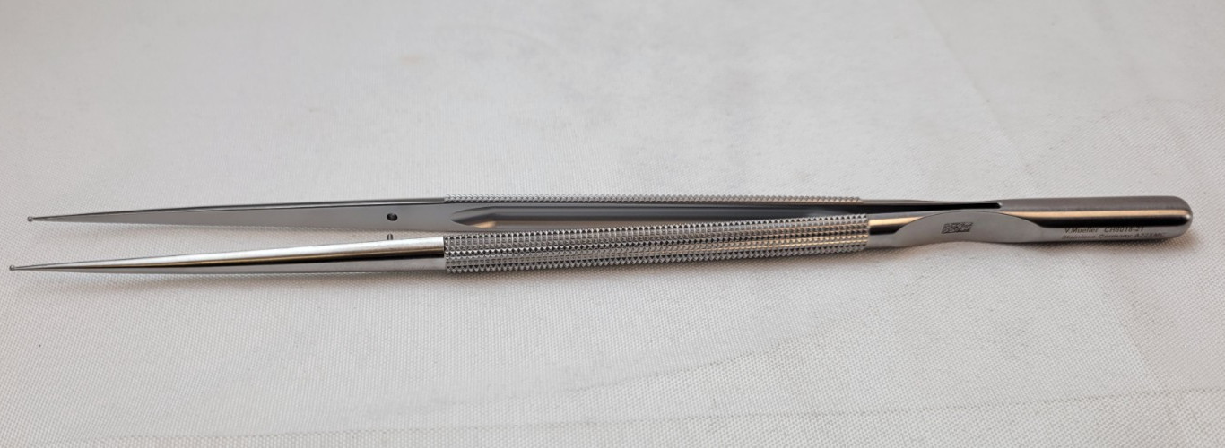 V. Mueller CH8018-21 Delicate Touch Straight Micro Forceps, 8 1/4 inches