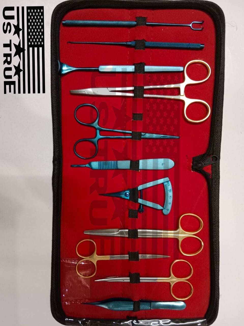 Blepharoplasty Kit,Plastic Surgery High Quality Instruments Kit Set of 11 PCs