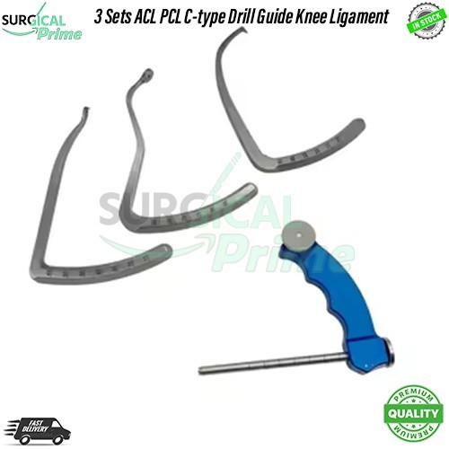 3 Sets ACL PCL C-type Drill Guide Knee Ligament Shoulder Femoral Tibia Guide