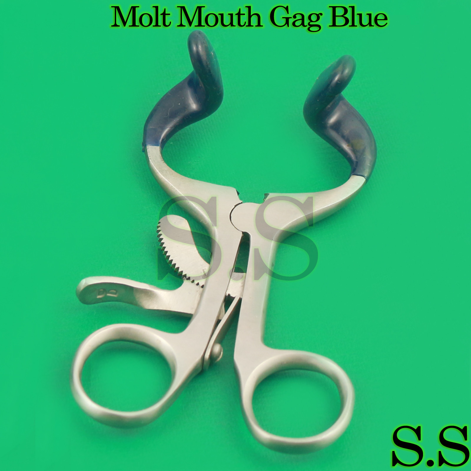 Premium Stainless Molt Mouth Gag Blue 4.5″ Dental Surgical Instruments