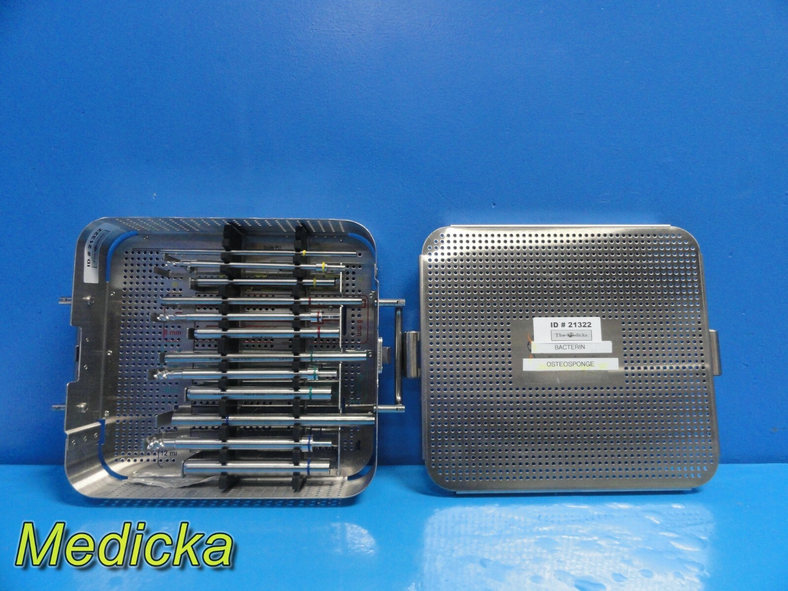Bacterin OsteoSponge SC Drill Bit Guides & Sizer Set W/ Case ~ 21322