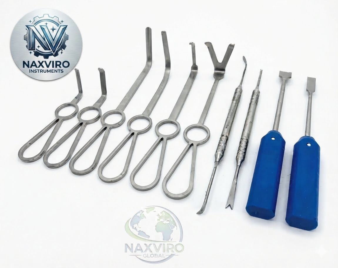 Set of 10 Pcs Minimally Invasive Orthognathic Surgery Instruments A+ Quality