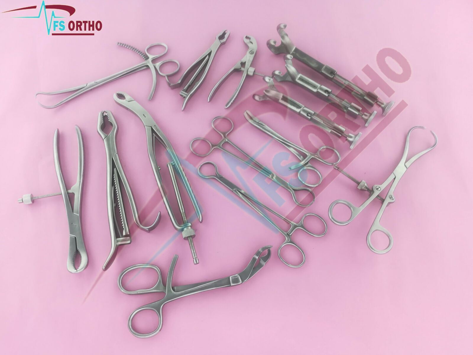 Small Bone Clamp Set Surgical Orthopedic Instruments Germany Stainless steel