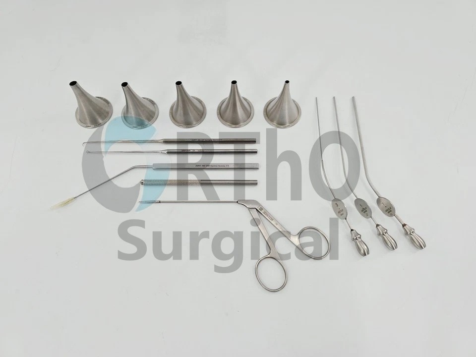 ENT Otology Microsurgical Surgical Instrument Set 13-Piece By Ortho Surgical
