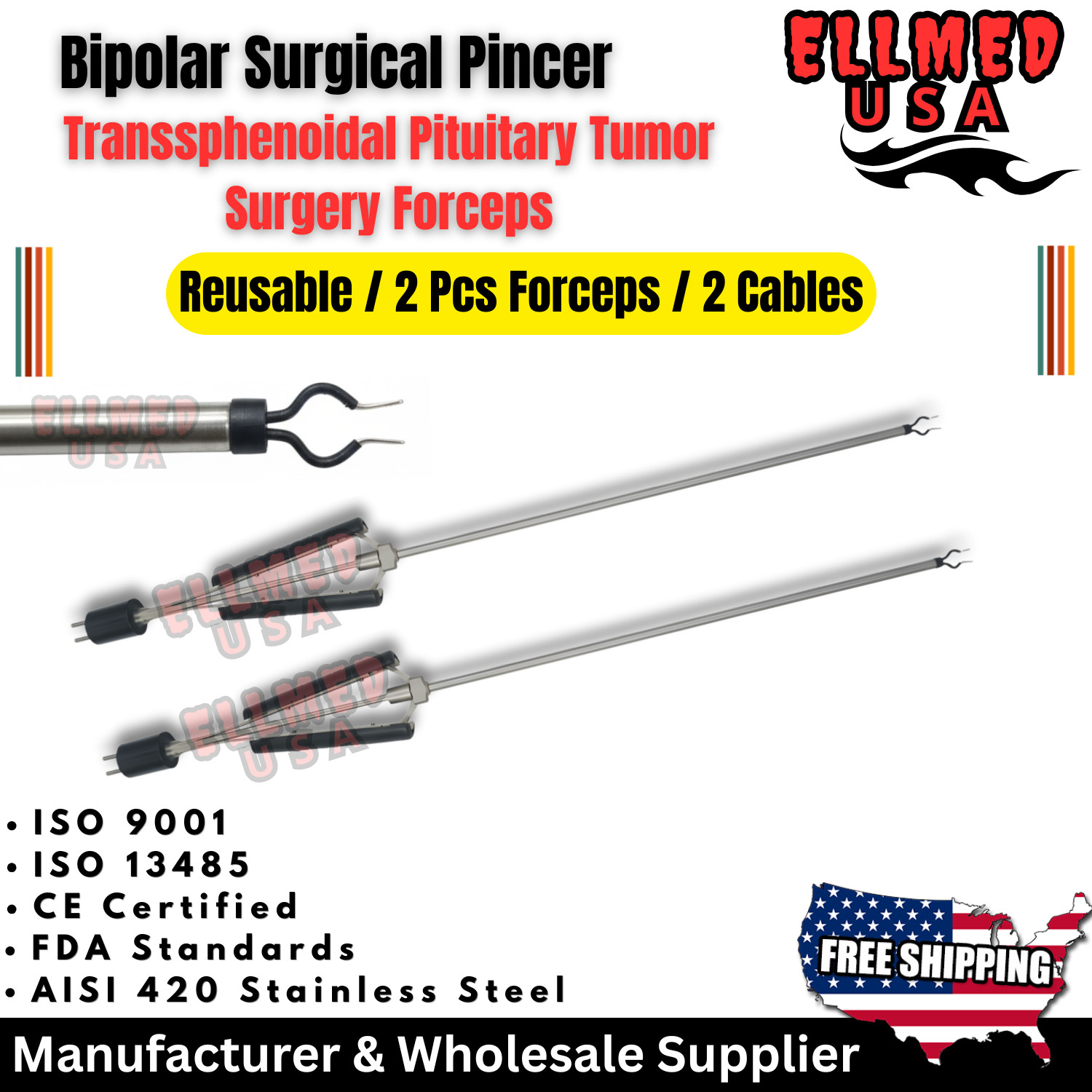 Ellman Surgitron Bipolar Pincers-Transsphenoidal Pituitary Tumor Removal Forceps