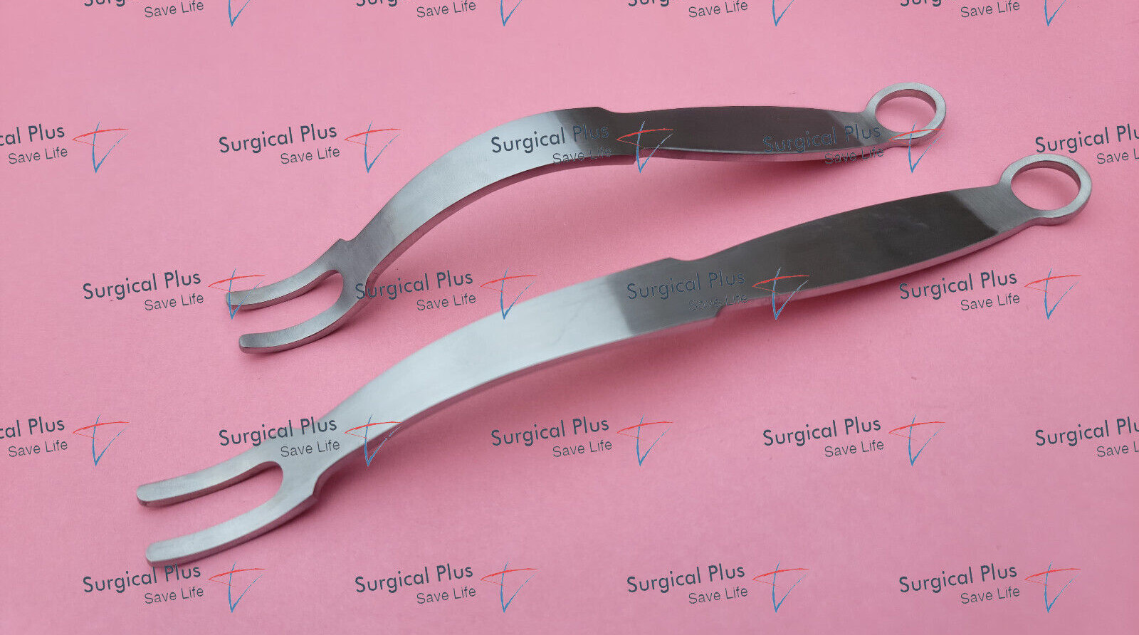 Set of 2 PCL Ligament Collateral/Standard Retractor 5mm Wide Prongs Orthopedic