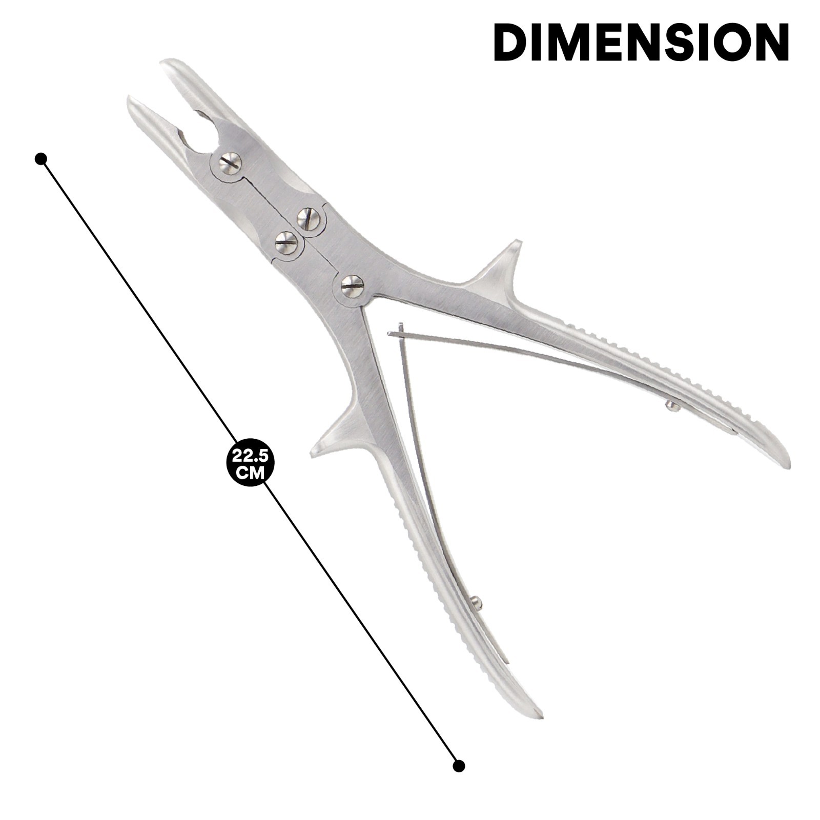 Stille Luer Bone Rongeur 22.5 cm Straight Stainless Steel Orthopedic Instruments