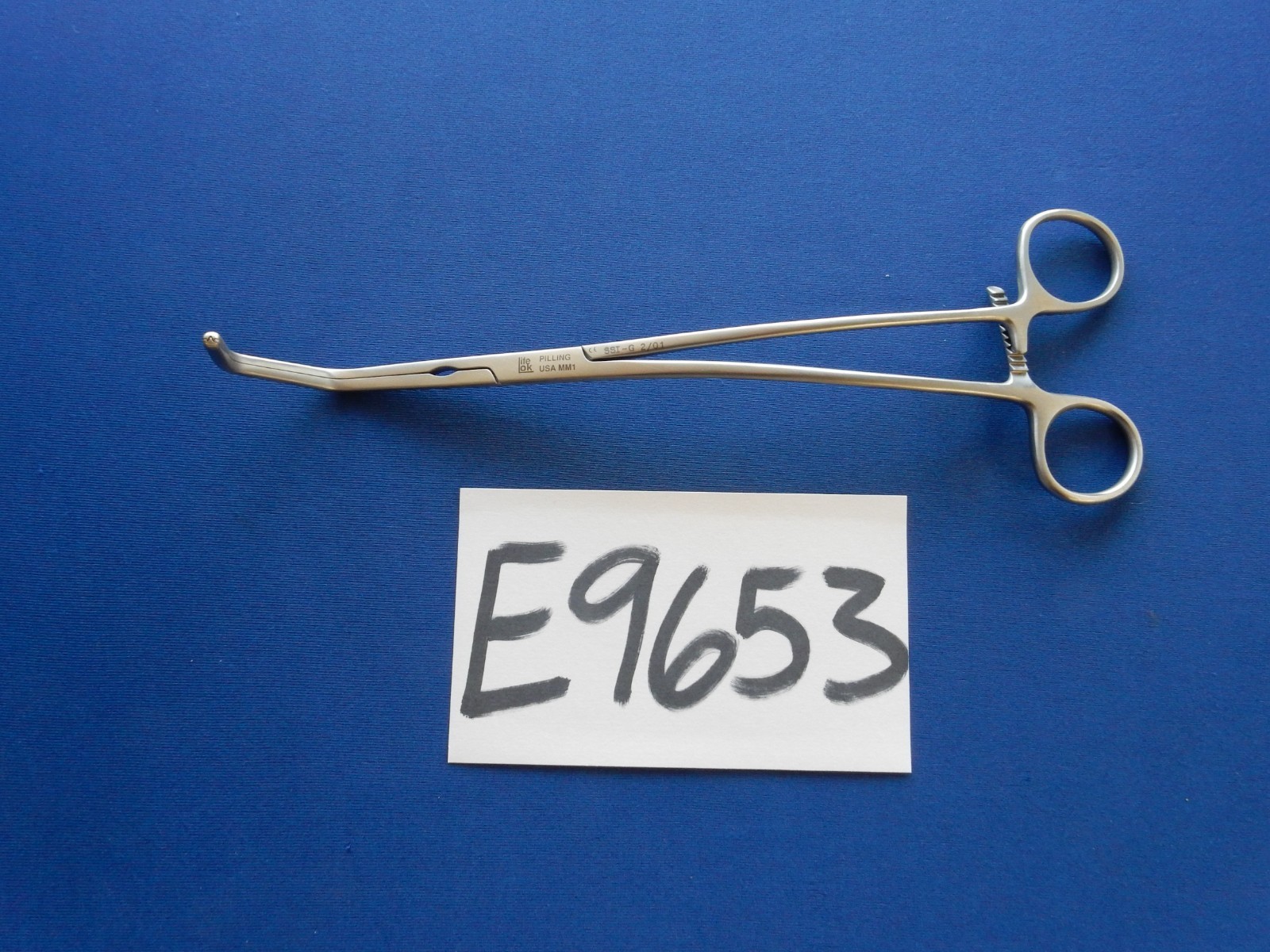 Pilling 35-3662 DeBakey Tangential Occlusion Clamp 9-3/4″