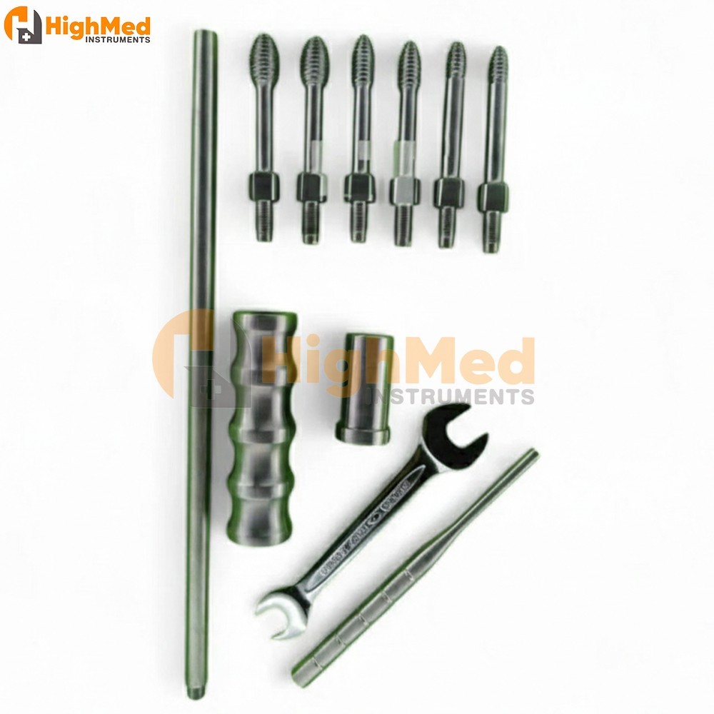 Set of 11 PCS of Universal Nail Extractor Intramedullary Orthopedic Instrument