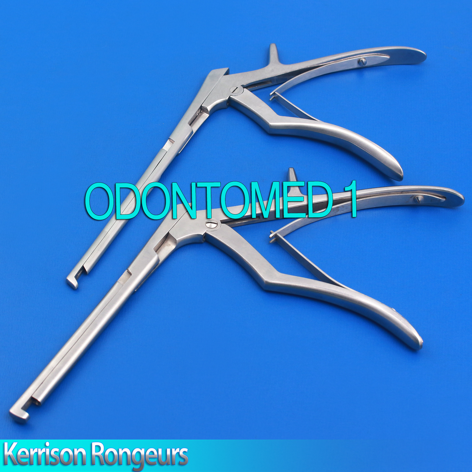 SET OF 2 KERRISON LAMINECTOMY RONGEUR 7″ 4MM 45,90 DEGREE DOWN BITE STAINLSS