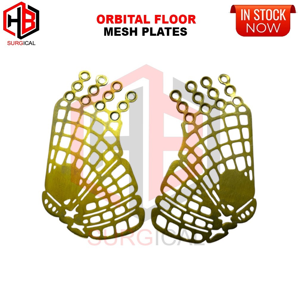 Orbital Floor (Eye) Mesh Plates Titanium Left , Right 2 Pcs