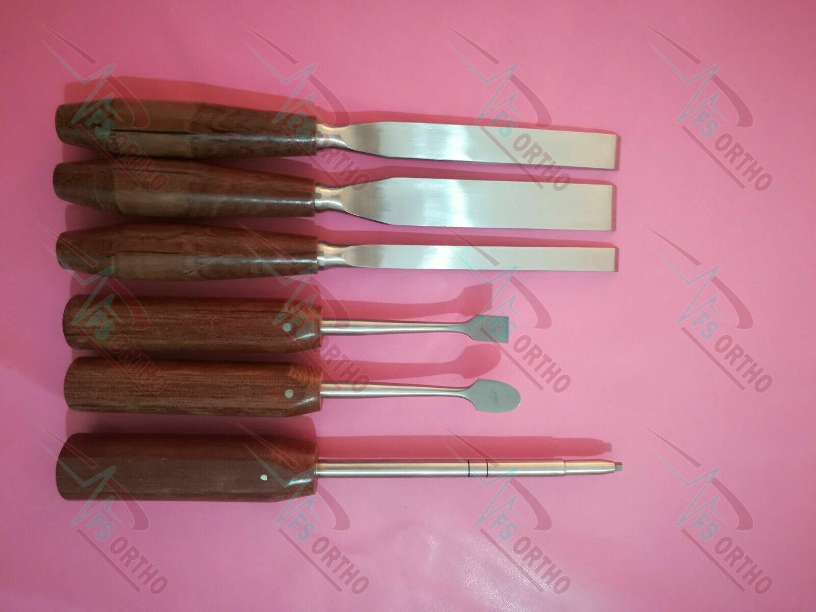Capener Osteotome Chisels Periosteal Elevator With Screw Driver Set of 7 ortho